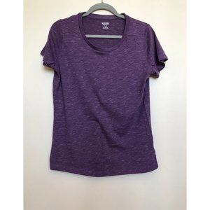 Mossimo Supply Co. Purple Scoop Neck Short Sleeve